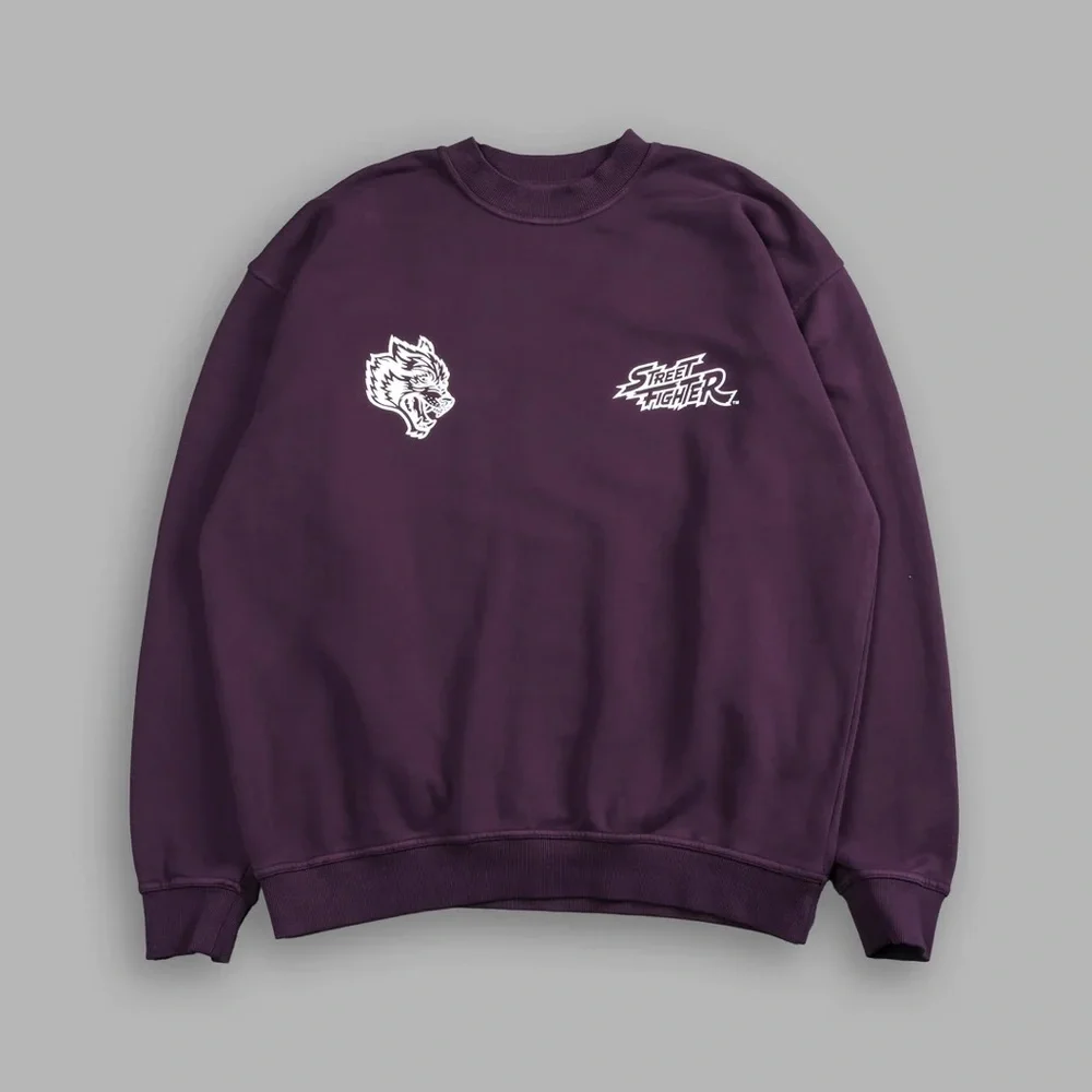 Darc Sport Street Fighter Purple London Crewneck Medium